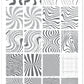 Color Me Trippy (CjS-417) Etched Nail Art Stamping Plate