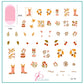 First Class Fall (CjS-419) Etched Nail Art Stamping Plate