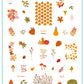 Golden Season (CjS-423) Etched Nail Art Stamping Plate