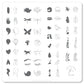 Beginner Edition (CjS-B-FIVE) Steel Nail Art Stamping Plate