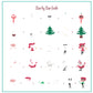 Christmas "Future" (CjSC-77) Steel Nail Art Layered Stamping Plate