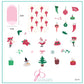 Christmas "Future" (CjSC-77) Steel Nail Art Layered Stamping Plate