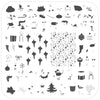 Christmas "Future" (CjSC-77) Steel Nail Art Layered Stamping Plate