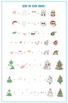 Groovy Christmas (CjSC-81) Steel Nail Art Layered Stamping Plate