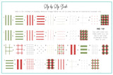 Festive Plaid - One (CjSC-83) Steel Nail Art Layered Stamping Plate