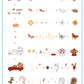 Autumn Skies, Pumpkin Pies (CjSH-101) Steel Nail Art Layered Stamping Plate
