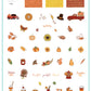Autumn Skies, Pumpkin Pies (CjSH-101) Steel Nail Art Layered Stamping Plate