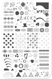 Luck (CjSH-104) Steel Nail Art Layered Stamping Plate