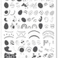 EGGstatic (CjSH-109) Steel Nail Art Layered Stamping Plate