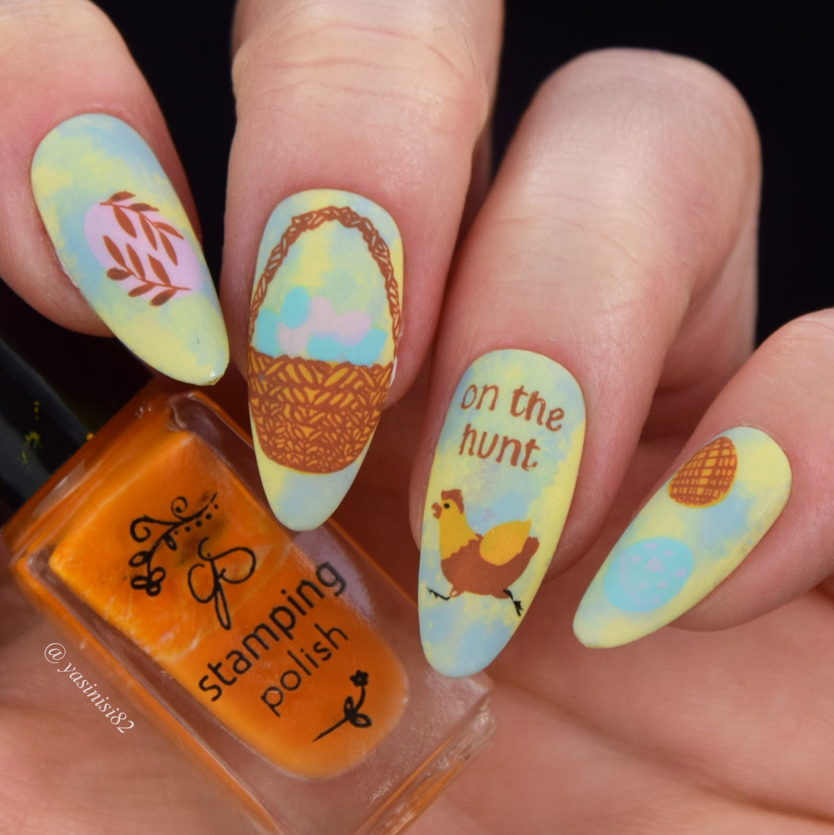 On the Hunt (CjSH-111) Steel Nail Art Layered Stamping Plate
