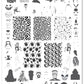 Freaky Little Friends (CjSH-130) Etched Nail Art Stamping Plate