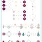 Enchanted Gems (CJSLC-101) Steel Nail Art Layered Stamping Plate