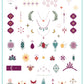 Enchanted Gems (CJSLC-101) Steel Nail Art Layered Stamping Plate