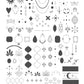 Enchanted Gems (CJSLC-101) Steel Nail Art Layered Stamping Plate