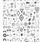 Celina Ryden - Boho Vibes (CjSLC-97) Steel Nail Art Layered Stamping Plate