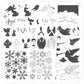 Heavenly Frost (CjSLE-08) Steel Nail Art Layered Stamping Plate