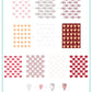 layered-nail-art-stamping-plate-how-to-card-showing-colorful-designs-of-hearts-arrows-and-words-for-nail-art