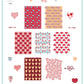 layered-nail-art-stamping-plate-inspo-card-showing-colorful-designs-of-hearts-arrows-and-words-for-nail-art