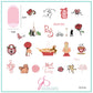 layered-nail-art-stamping-plate-inspo-card-with-colorful-images-of-the-effiel-tower-macarons-couples-kissing-and-words-for-nail-art
