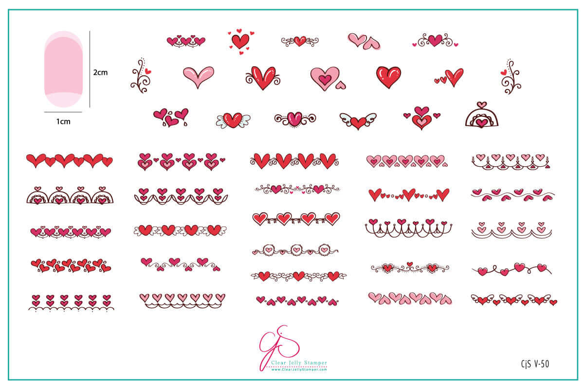 layered-nail-art-stamping-plate-inspo-card-withcolorful-designs-of-hearts-and-heart-patterns