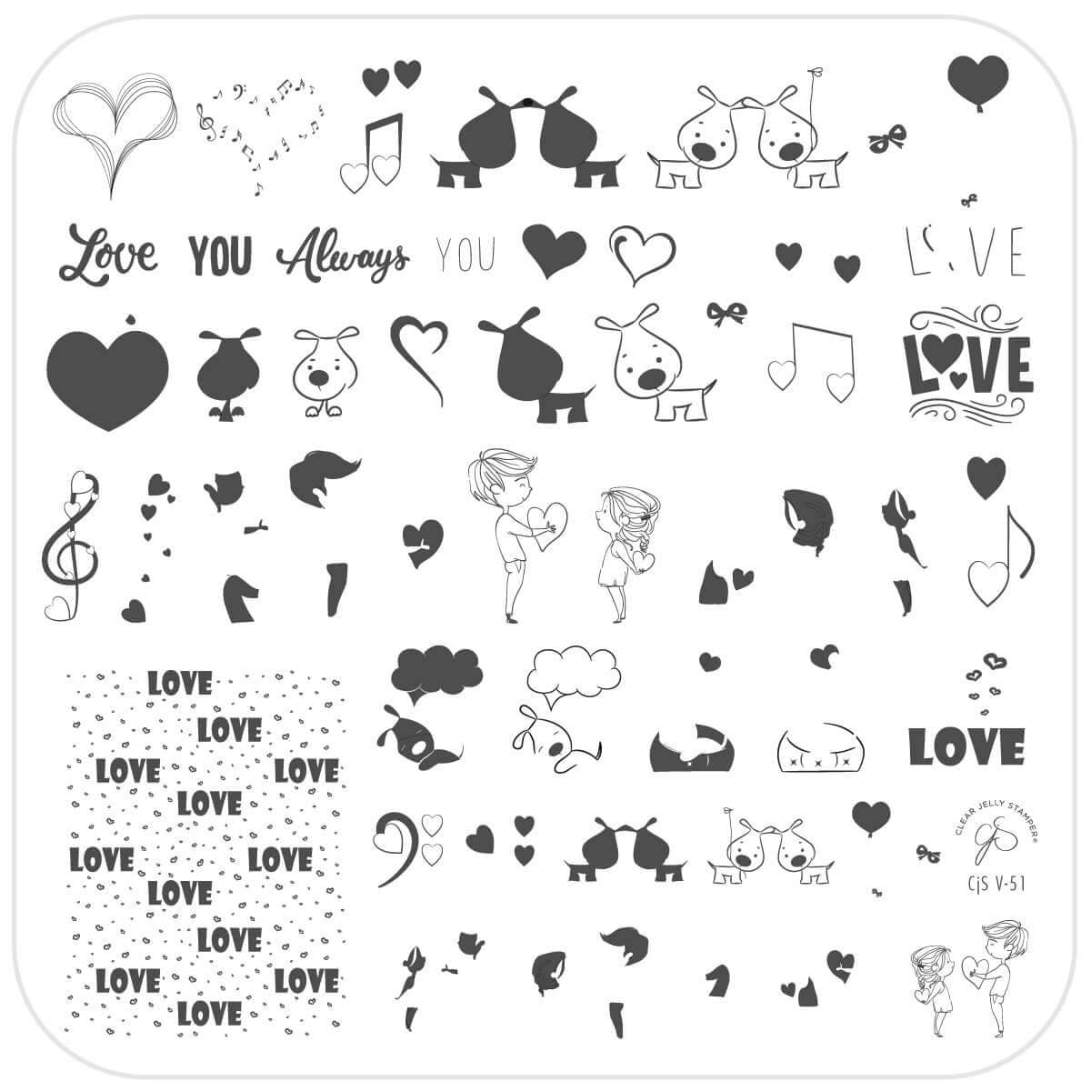 You're Pawfect (CjSV-51) Steel Nail Art Stamping Plat