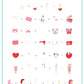 Sealed With a Kiss (CjSV-59) Etched Nail Art Stamping Plate