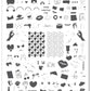 Sealed With a Kiss (CjSV-59) Etched Nail Art Stamping Plate