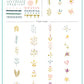 Collection of floral and geometric patterns on