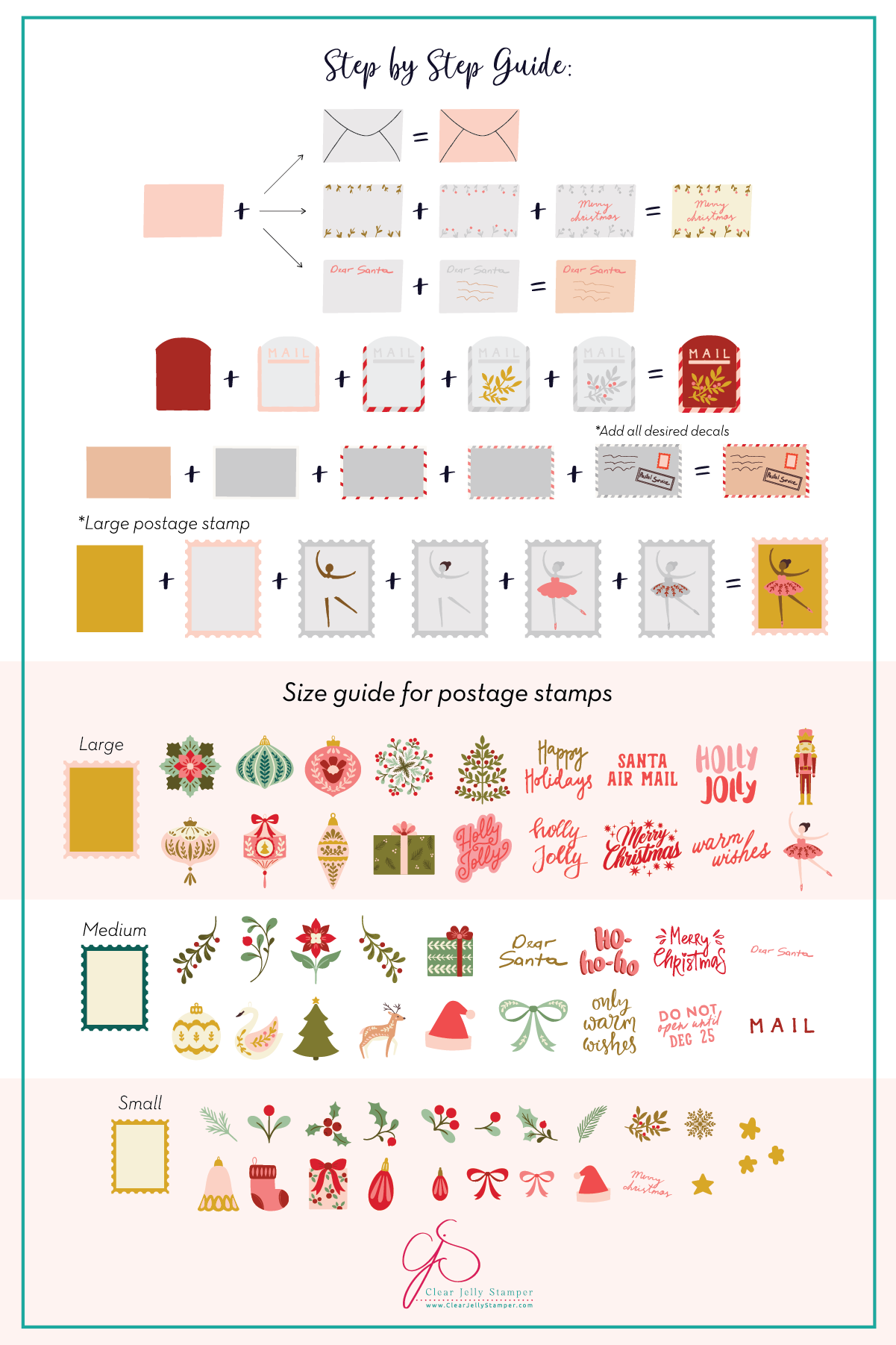 Sugarplum Post (CjSC-97) Etched Nail Art Stamping Plate