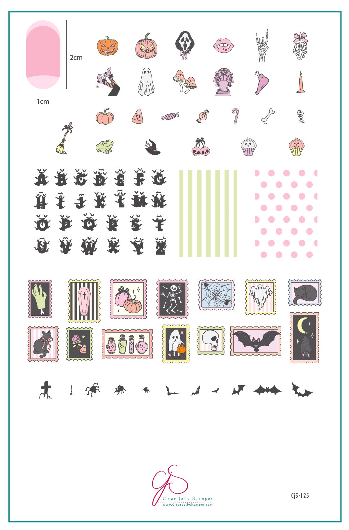 Paranormal Post (CjSH-125) Steel Nail Art Layered Stamping Plate