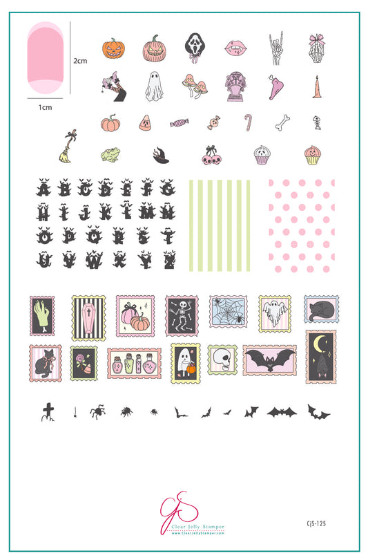 Paranormal Post (CjSH-125) Steel Nail Art Layered Stamping Plate