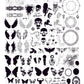 Macabre Muse (CjSH-128) Steel Nail Art Layered Stamping Plate