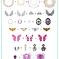 Macabre Muse (CjSH-128) Steel Nail Art Layered Stamping Plate