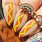 Stars, Stripes & Snacks (CjSH-139) Etched Nail Art Stamping Plate