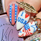 Stars, Stripes & Snacks (CjSH-139) Etched Nail Art Stamping Plate