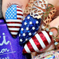 Stars, Stripes & Snacks (CjSH-139) Etched Nail Art Stamping Plate