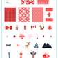 The Great Canadian Mix (CjSH-140) Etched Nail Art Stamping Plate
