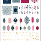 Gilded Garden (CjSLC-104) Etched Nail Art Stamping Plate