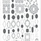Gilded Garden (CjSLC-104) Etched Nail Art Stamping Plate