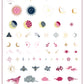 Lunar Lullaby (CjSLC-105) Etched Nail Art Stamping Plate