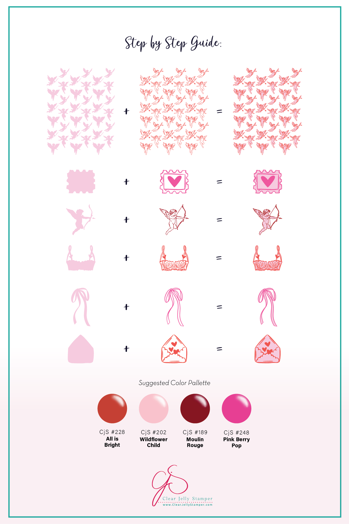 Cupid's Canvas (CjSV-57) Etched Nail Art Stamping Plate