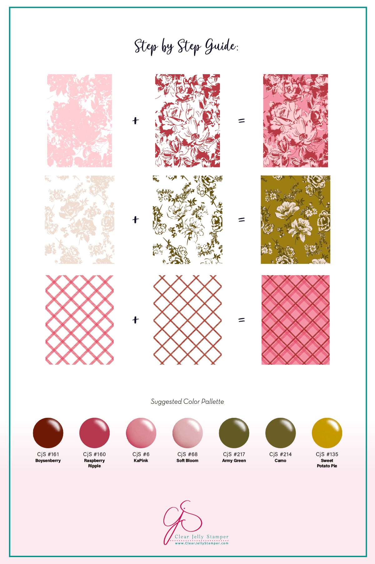 Romantic Impressions (CjSV-61) Etched Nail Art Stamping Plate