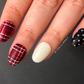 Festive Plaid - Two (CjSC-84) Steel Nail Art Layered Stamping Plate