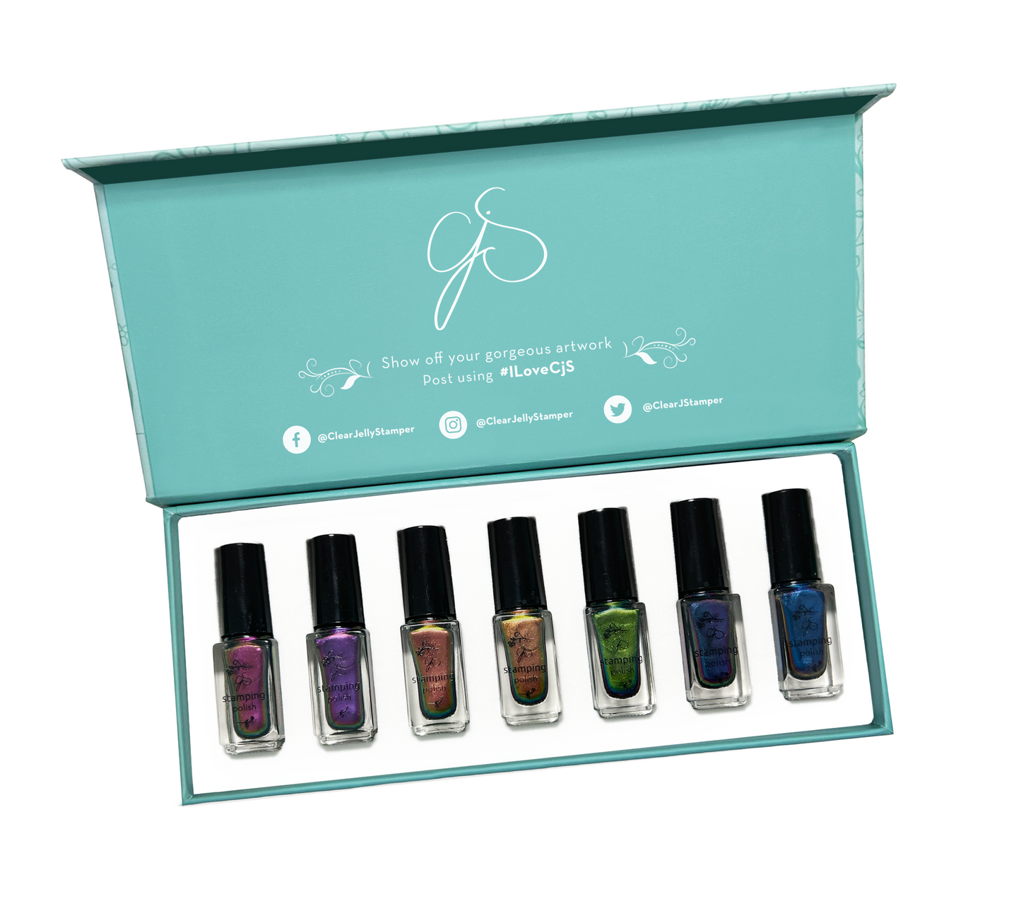 Nail Art Stamping Color Kit - Shifting Color (Semi-Sheer 7pk)