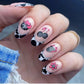 stunning-manciure-with-cow-print-french-tips-and-disco-nail-art-images