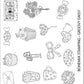 Groovy Daisy (BS-05) Steel Nail Art Stamping Plate