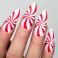 Peppermint Parade (CjSC-100) Etched Nail Art Stamping Plate