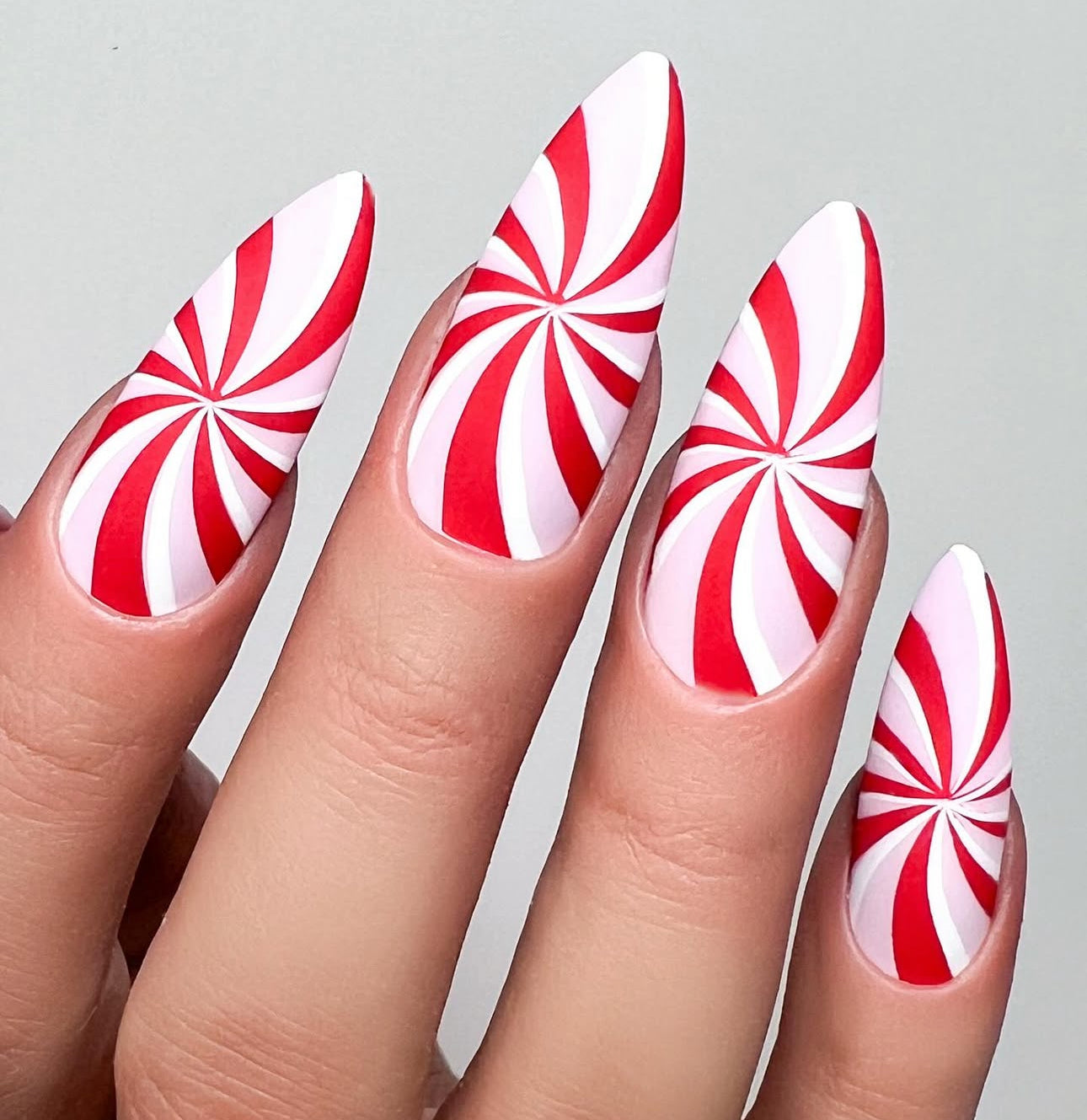 Peppermint Parade (CjSC-100) Etched Nail Art Stamping Plate