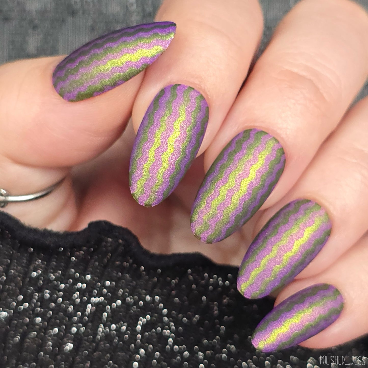 Low Light Lounge (CjS-398) Etched Nail Art Stamping Plate
