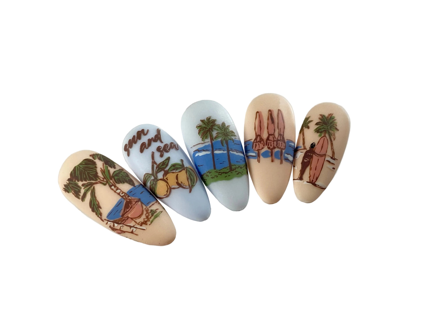 Coastal Living (CjS-413) Etched Nail Art Stamping Plate